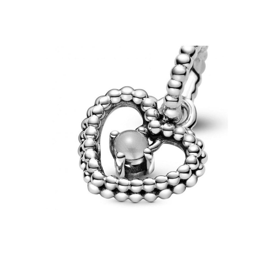 April Birthstone Heart Charms Pandora NZ