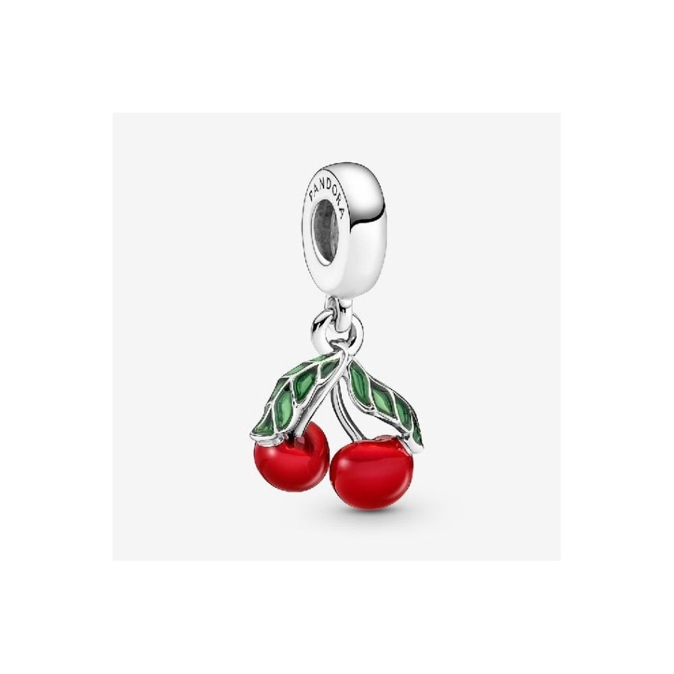 Asymmetrical Cherry Fruit Dangle Charms Pandora NZ