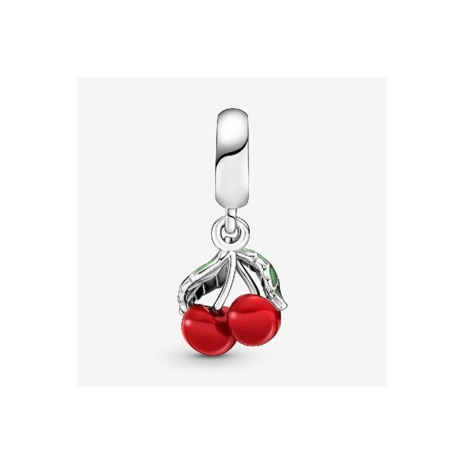 Asymmetrical Cherry Fruit Dangle Charms Pandora NZ
