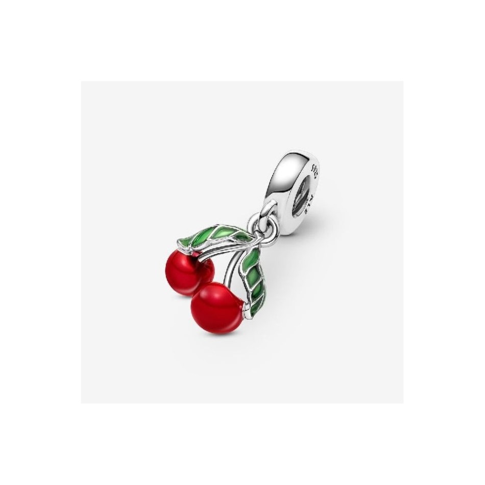 Asymmetrical Cherry Fruit Dangle Charms Pandora NZ