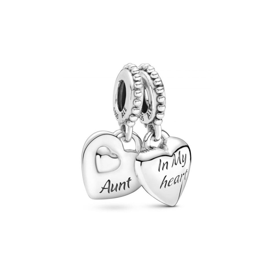 Aunt & Niece Split Heart Dangle Charms Pandora NZ
