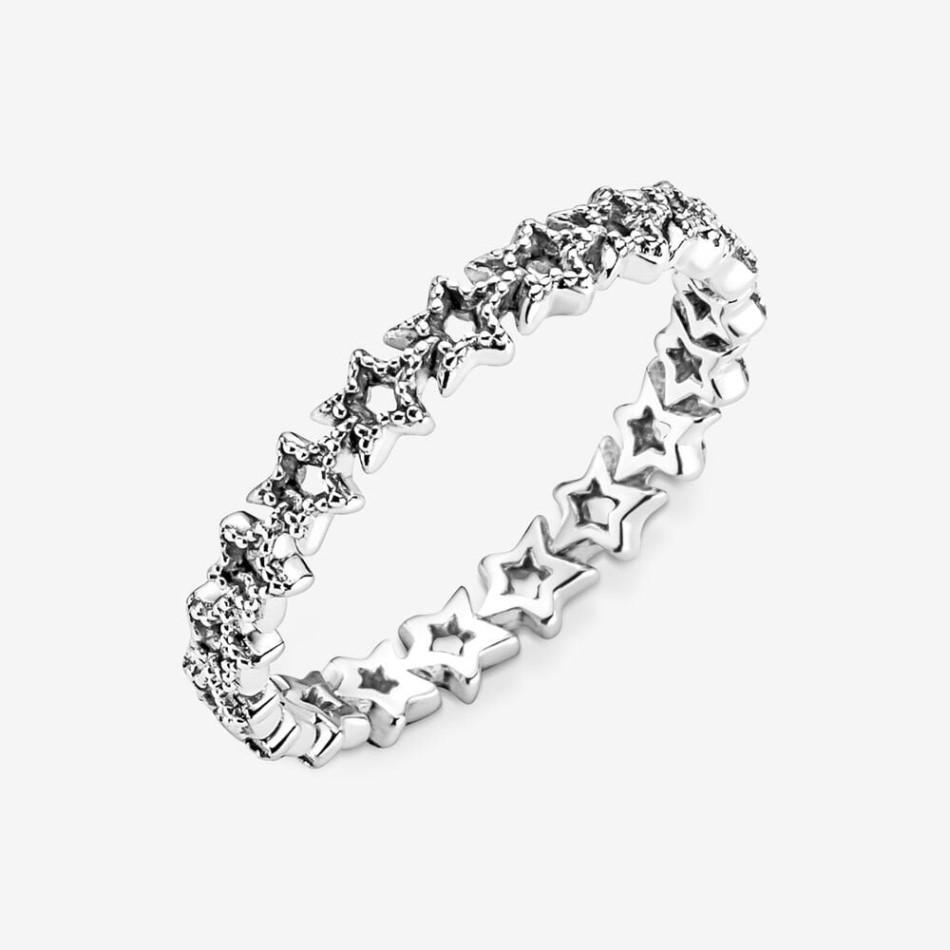 Band of Asymmetric Stars Ring Brand Pandora NZ