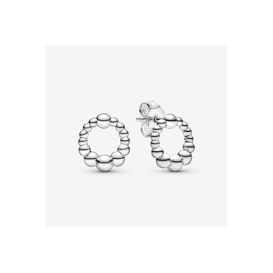Beaded Circle Stud Earrings Pandora NZ