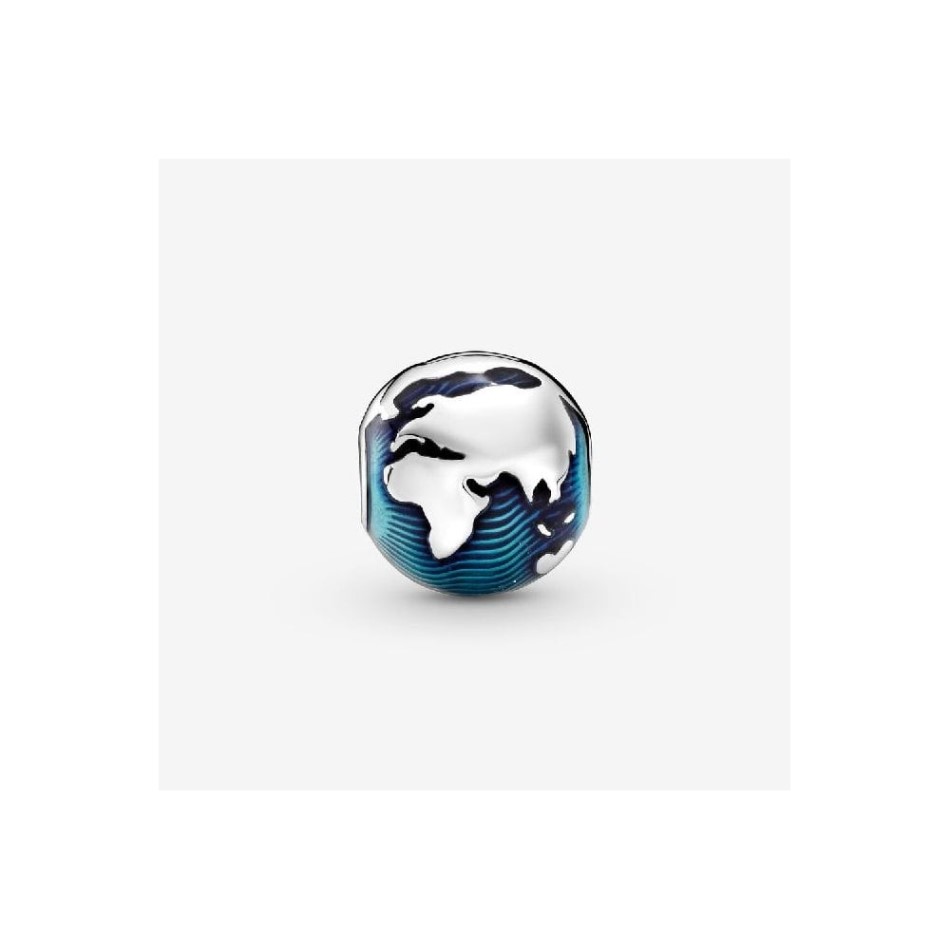 Blue Globe Clip Charms Pandora NZ