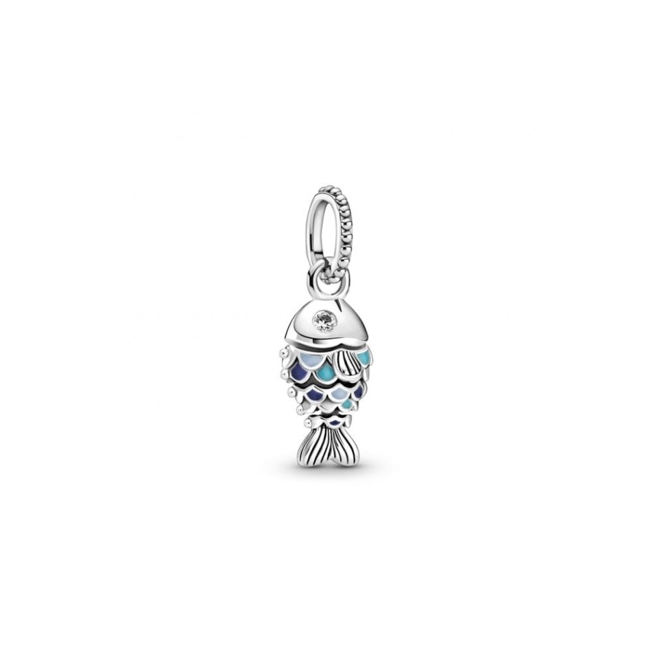 Blue Scaled Fish Dangle Charms Pandora NZ