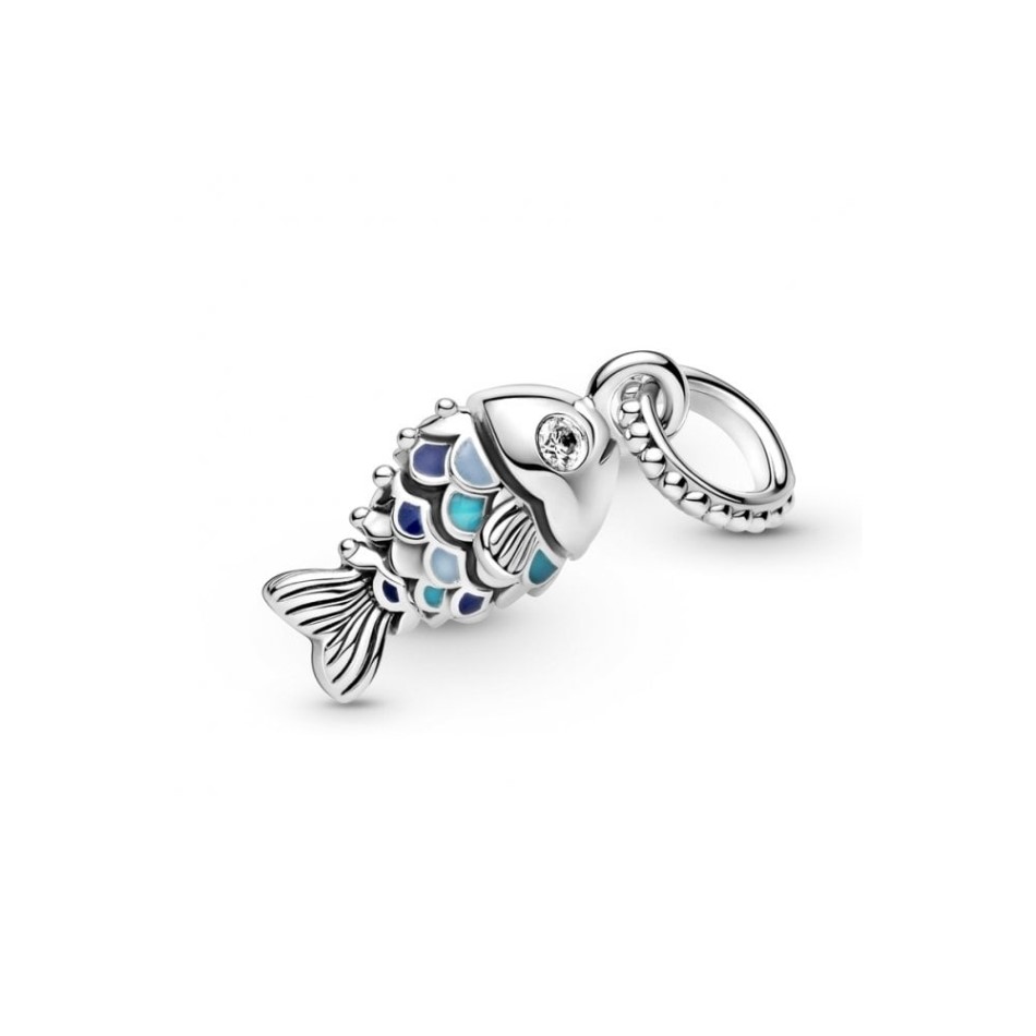 Blue Scaled Fish Dangle Charms Pandora NZ