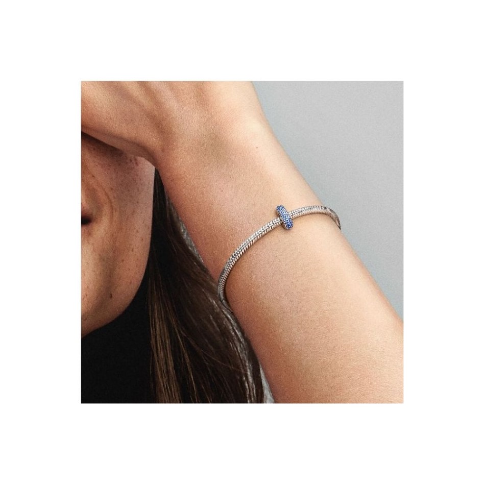 Blue Sparkle Spacer Charms Pandora NZ