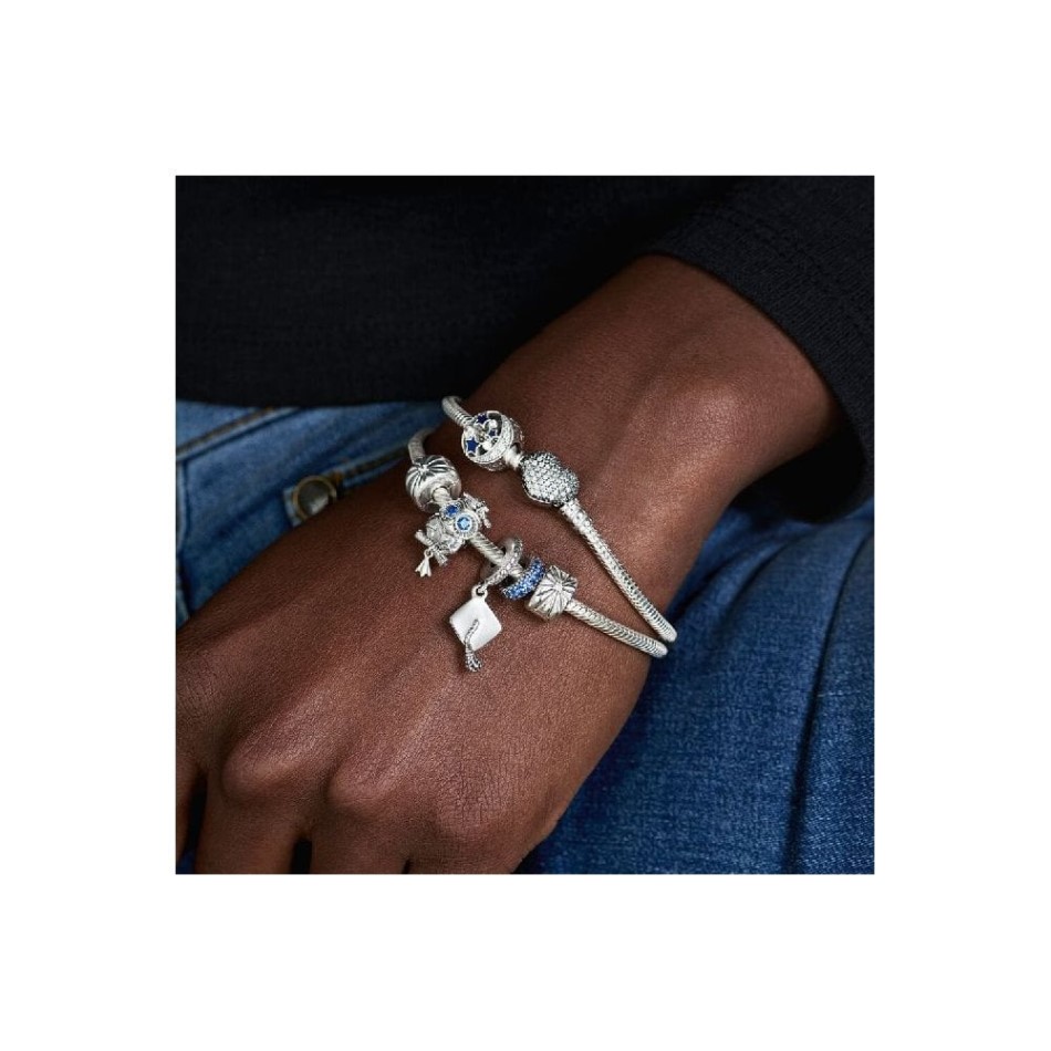 Blue Sparkle Spacer Charms Pandora NZ