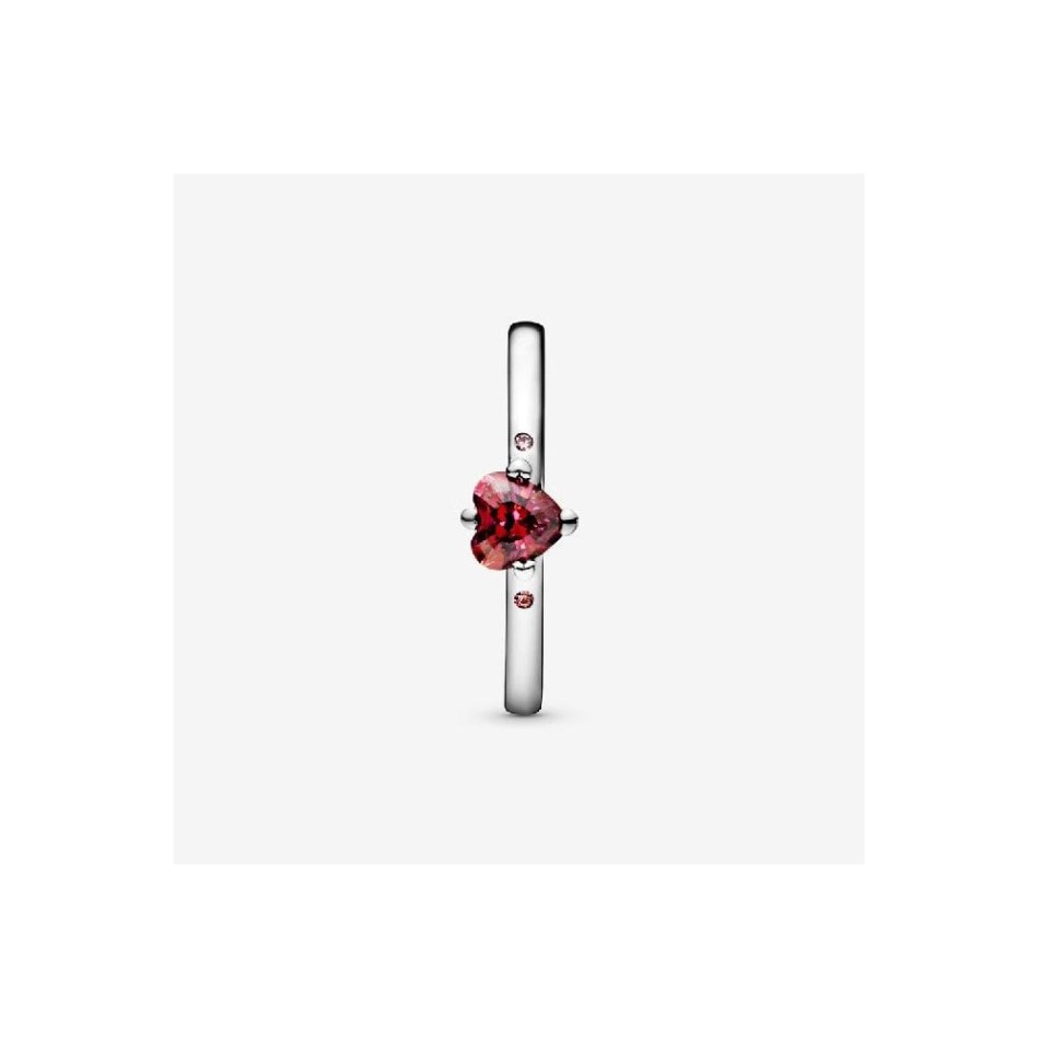 Brand Pandora NZ Sparkling Red Heart Ring