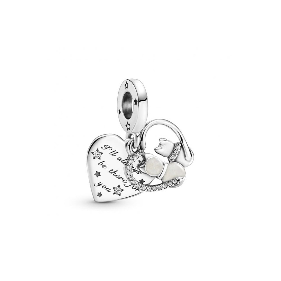 Cats & Hearts Dangle Charms Pandora NZ