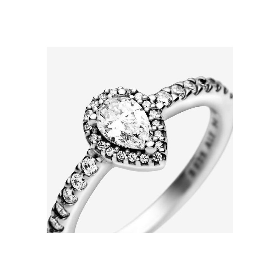 Classic Teardrop Pandora NZ Halo Ring