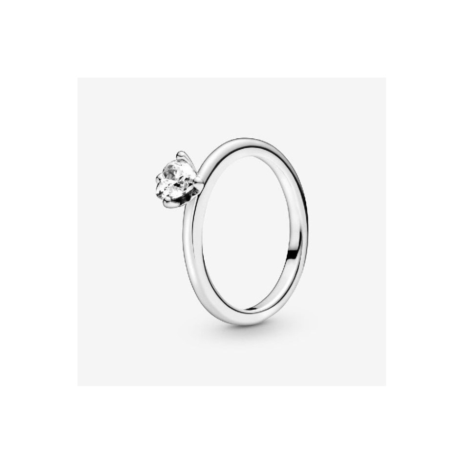 Clear Heart Solitaire Pandora NZ Brand Ring