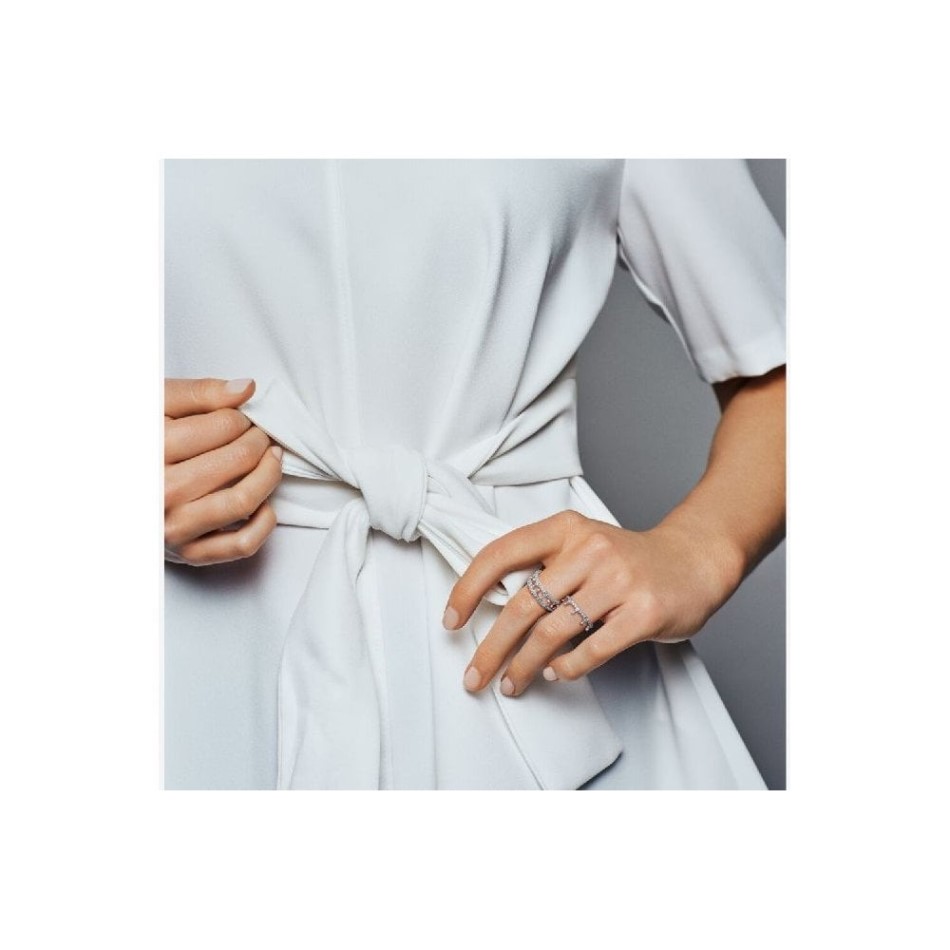 Clear Sparkling Crown Ring Pandora NZ