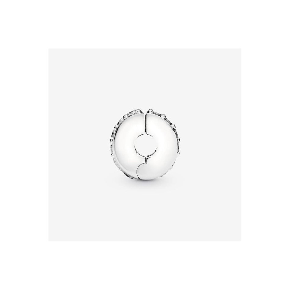 Clear Sparkling Row Clip Charm Pandora NZ