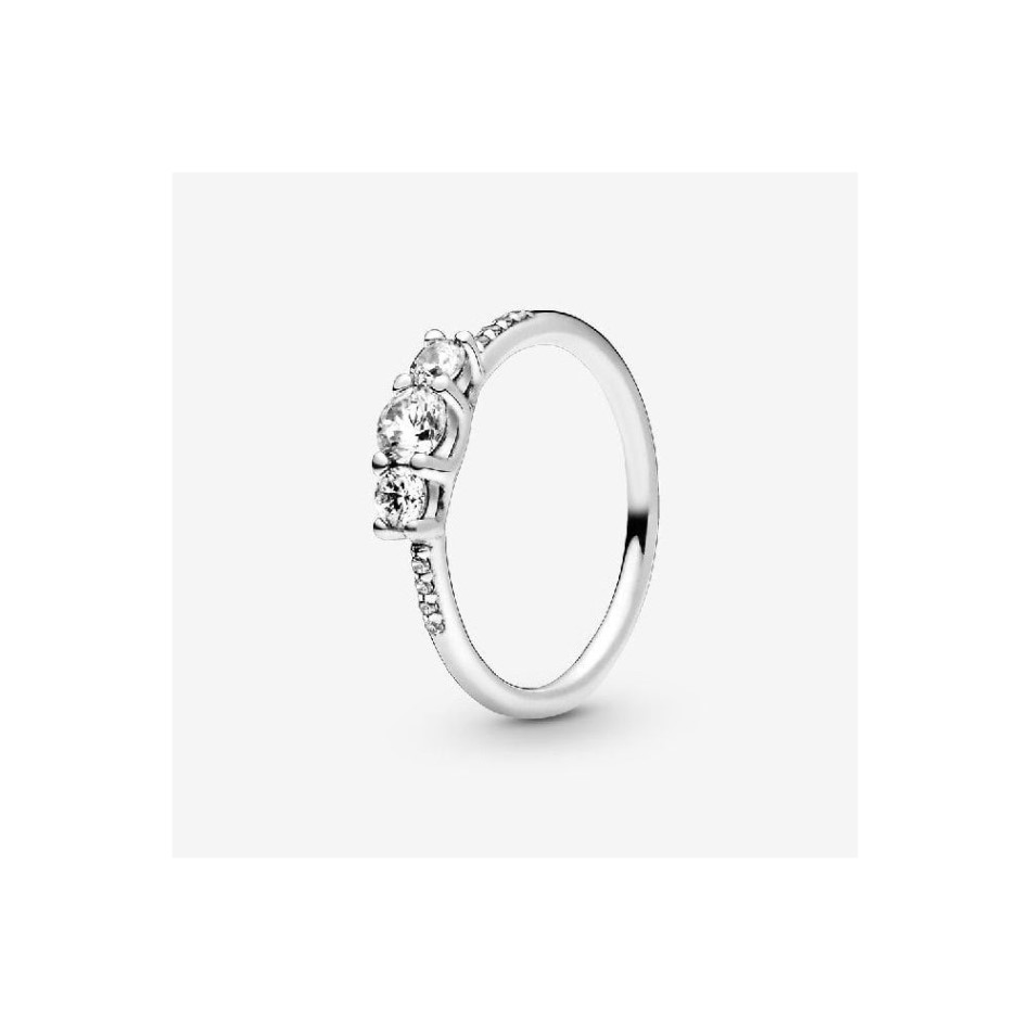 Clear Three-Stone Brand Pandora NZ Ring