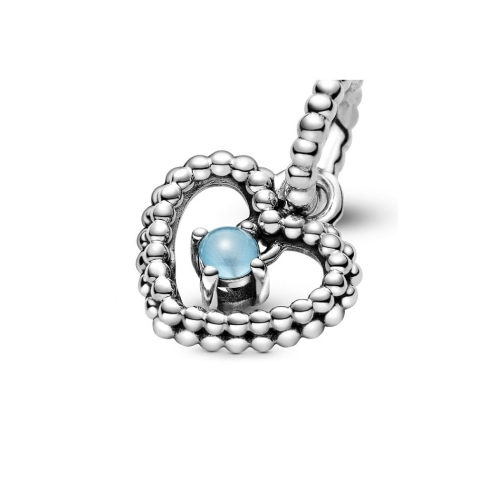 December Birthstone Heart Dangle Charms Pandora NZ