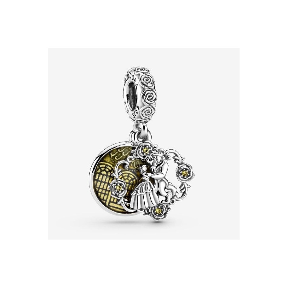 Disney Beauty and the Beast Dancing Dangle Charm Pandora NZ