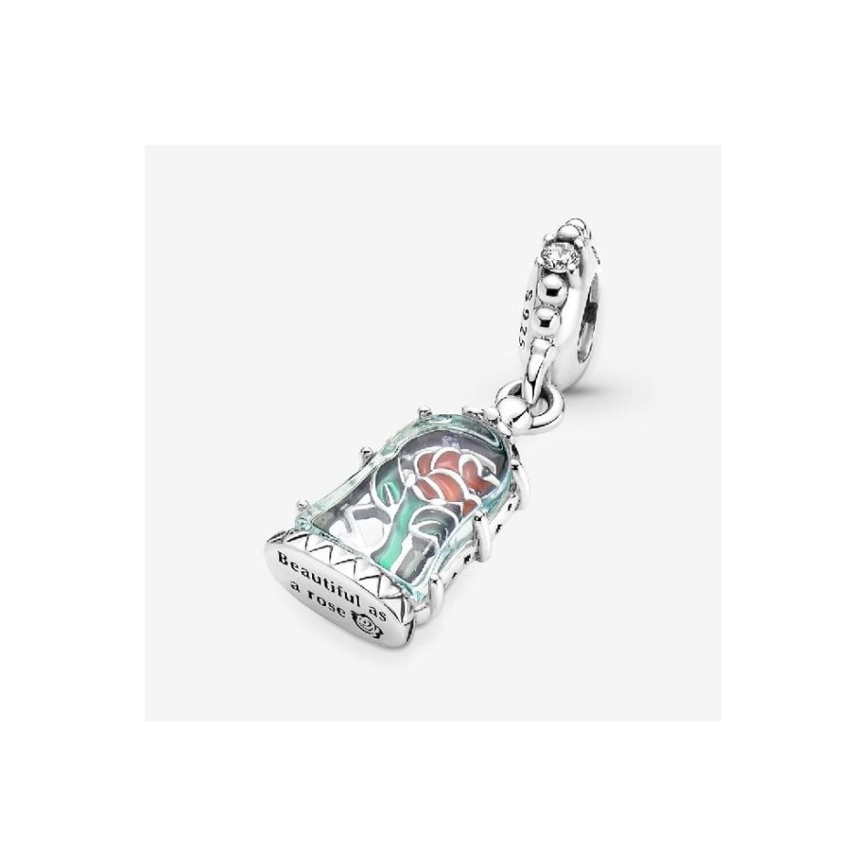 Disney Beauty and the Beast Enchanted Rose Dangle Charm Pandora NZ