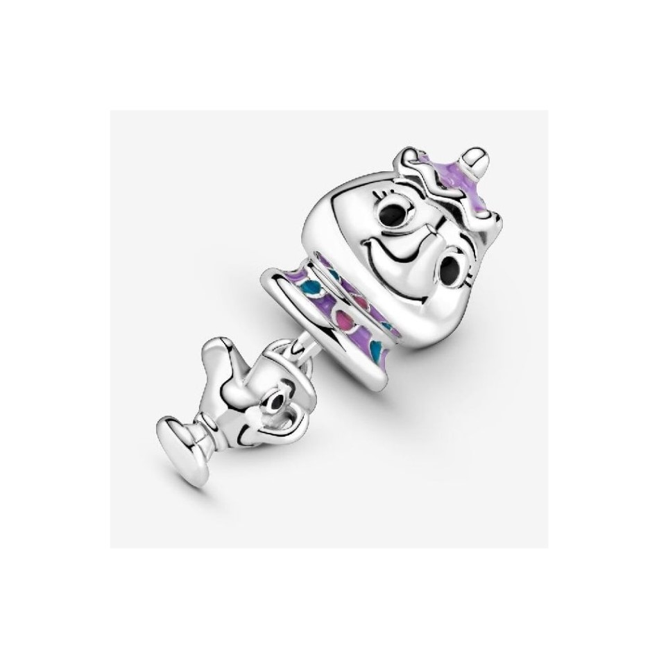 Disney Beauty and the Beast Mrs. Potts and Chip Dangle Charm Pandora NZ