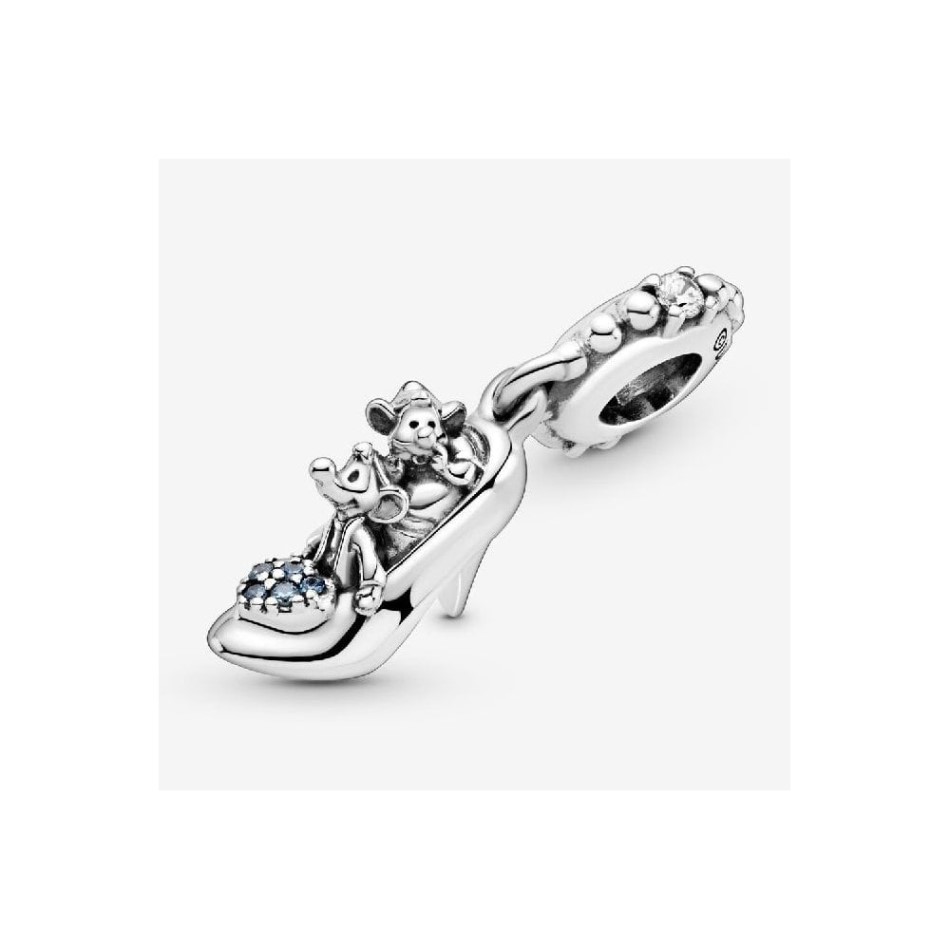 Disney Cinderella Glass Slipper & Mice Dangle Charms Pandora NZ