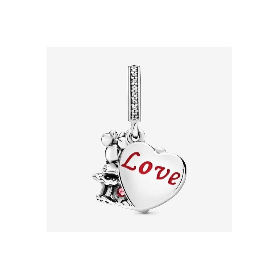Disney Mickey Mouse & Minnie Mouse Love Dangle Charms Pandora NZ