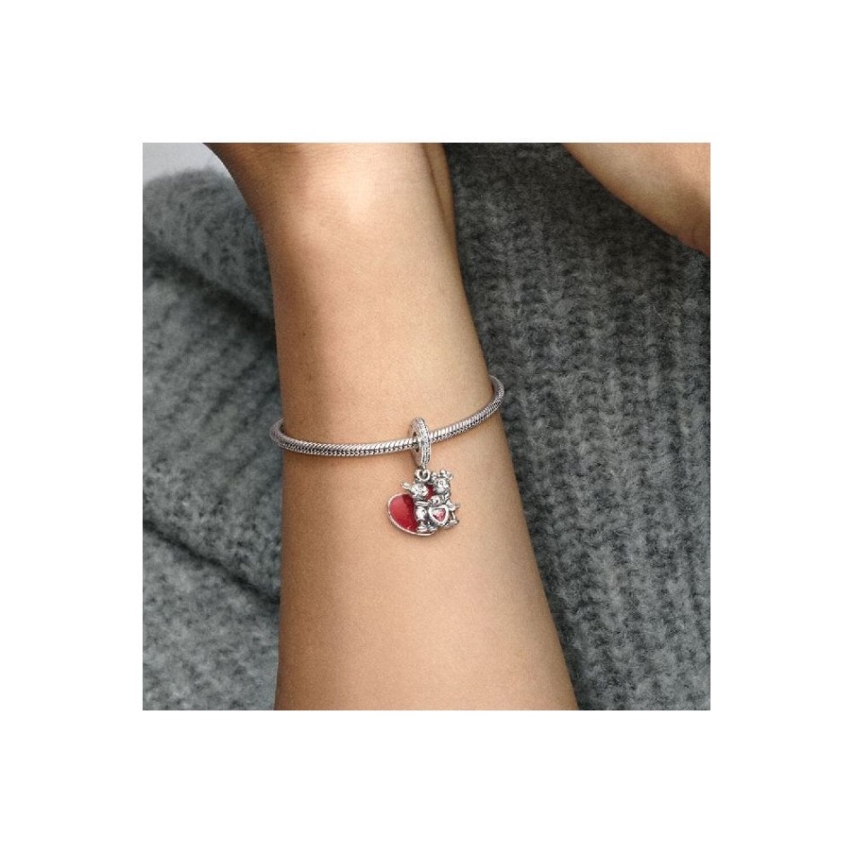 Disney Mickey Mouse & Minnie Mouse Love Dangle Charms Pandora NZ