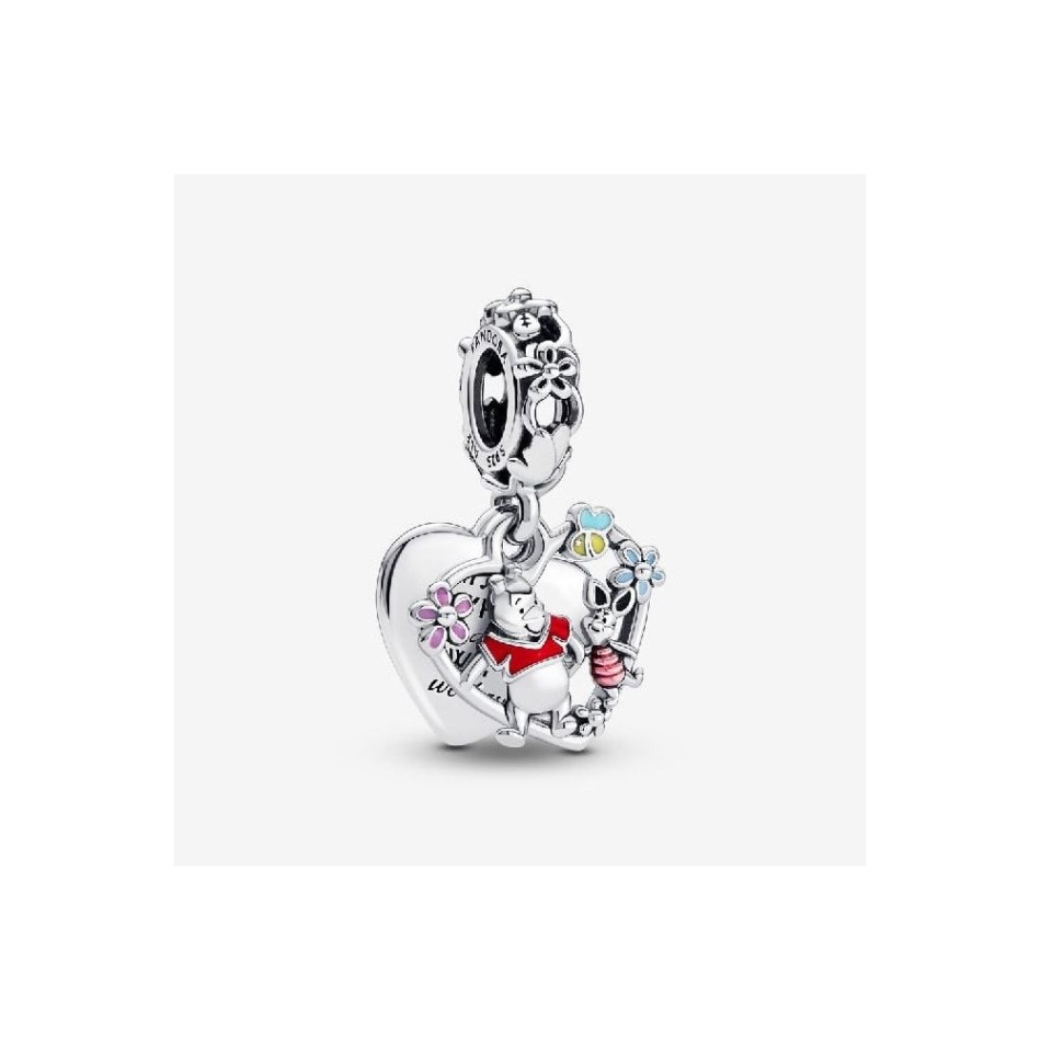 Disney Winnie the Pooh & Piglet Double Dangle Charms Pandora NZ
