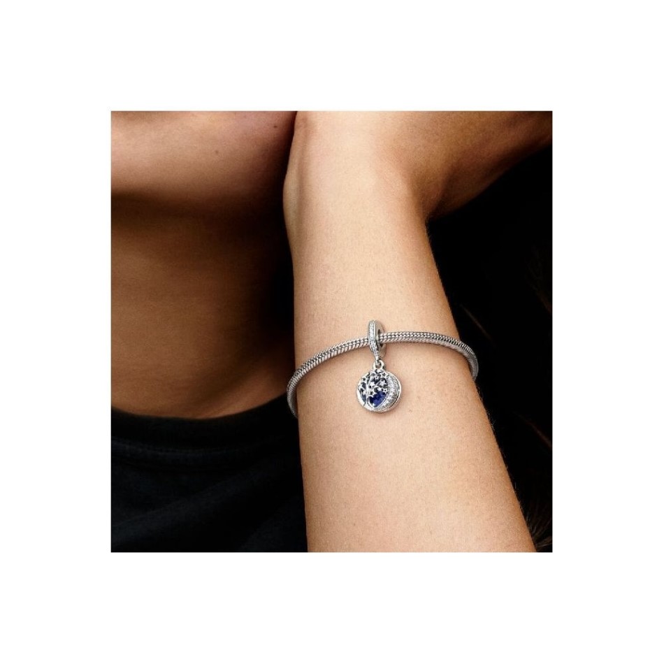 Double Dangle Tree & Galaxy Moon Charm Pandora NZ