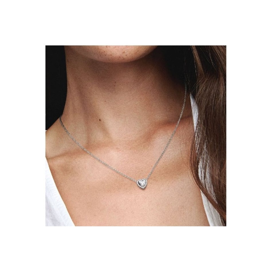 Elevated Heart Necklace Pandora NZ