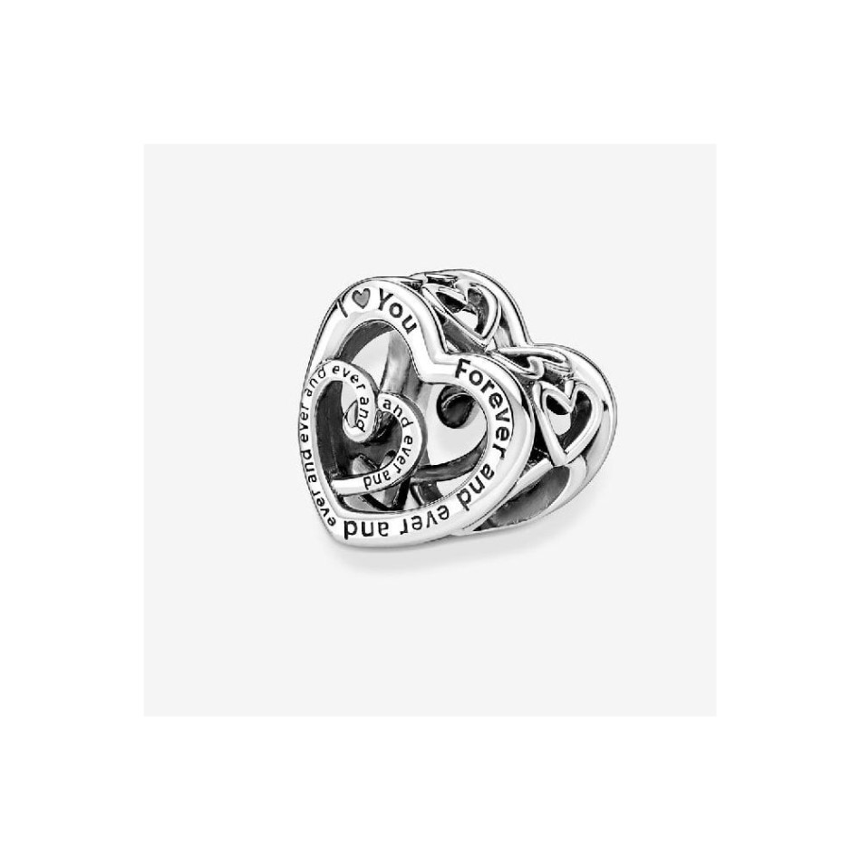 Entwined Infinite Hearts Charms Pandora NZ