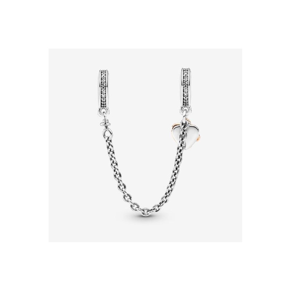 Family Heart Safety Chain Charm Pandora NZ