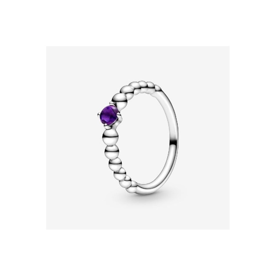 February Birthstone Beaded Brand Ring Pandora NZ