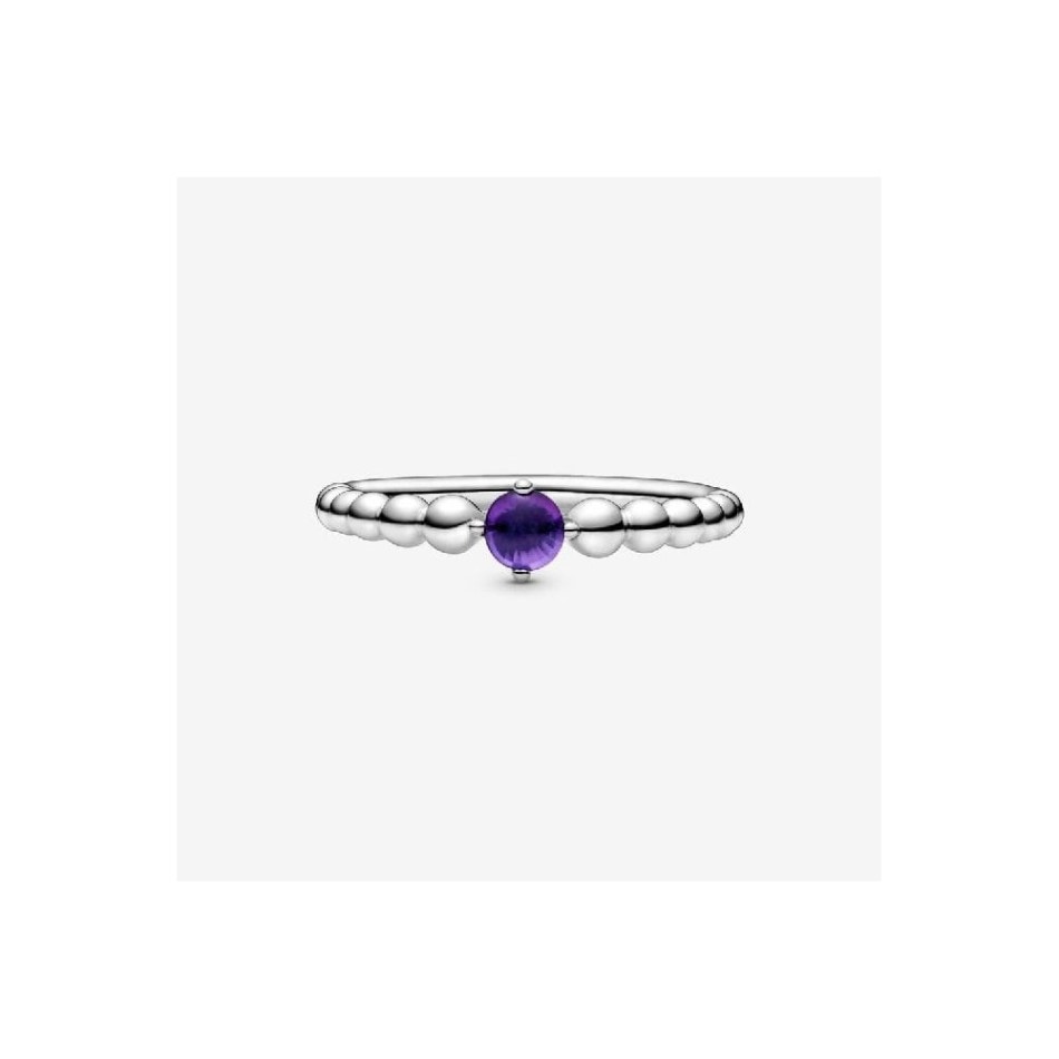 February Birthstone Beaded Ring Pandora NZ