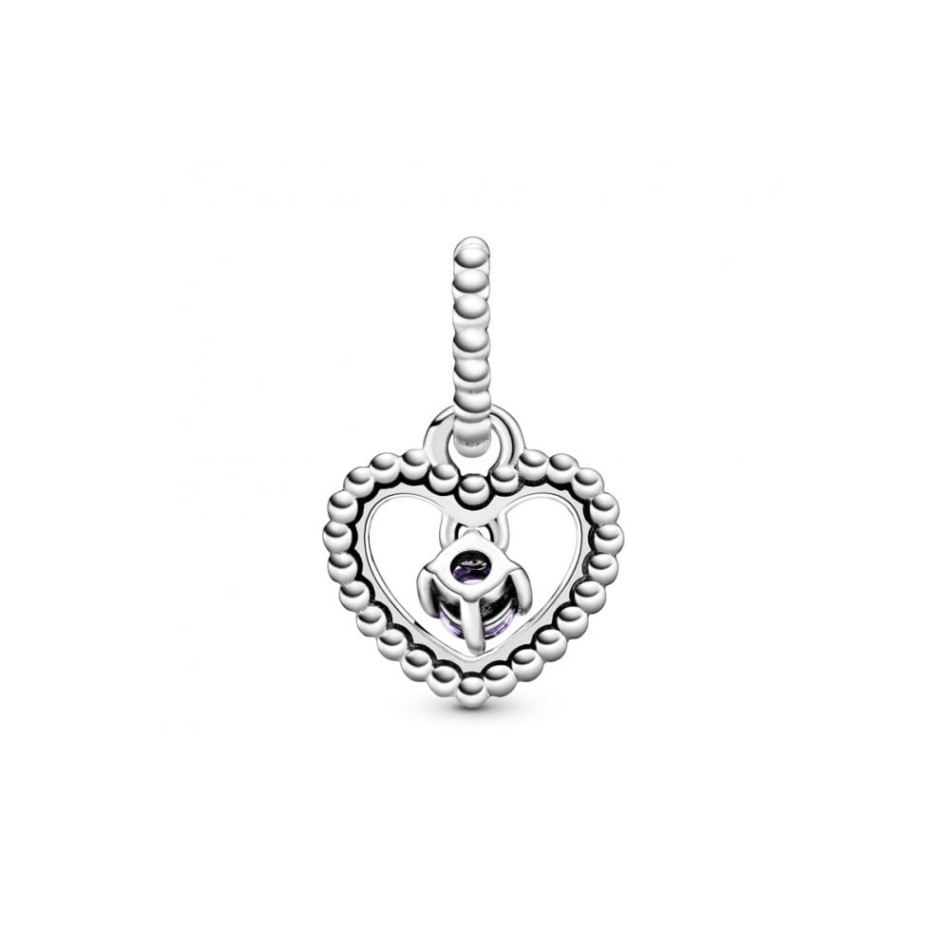 February Birthstone Heart Charms Pandora NZ