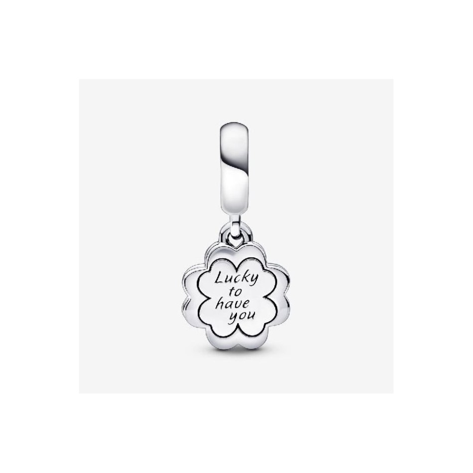 Four-Leaf Clover Friendship Double Dangle Charms Pandora NZ