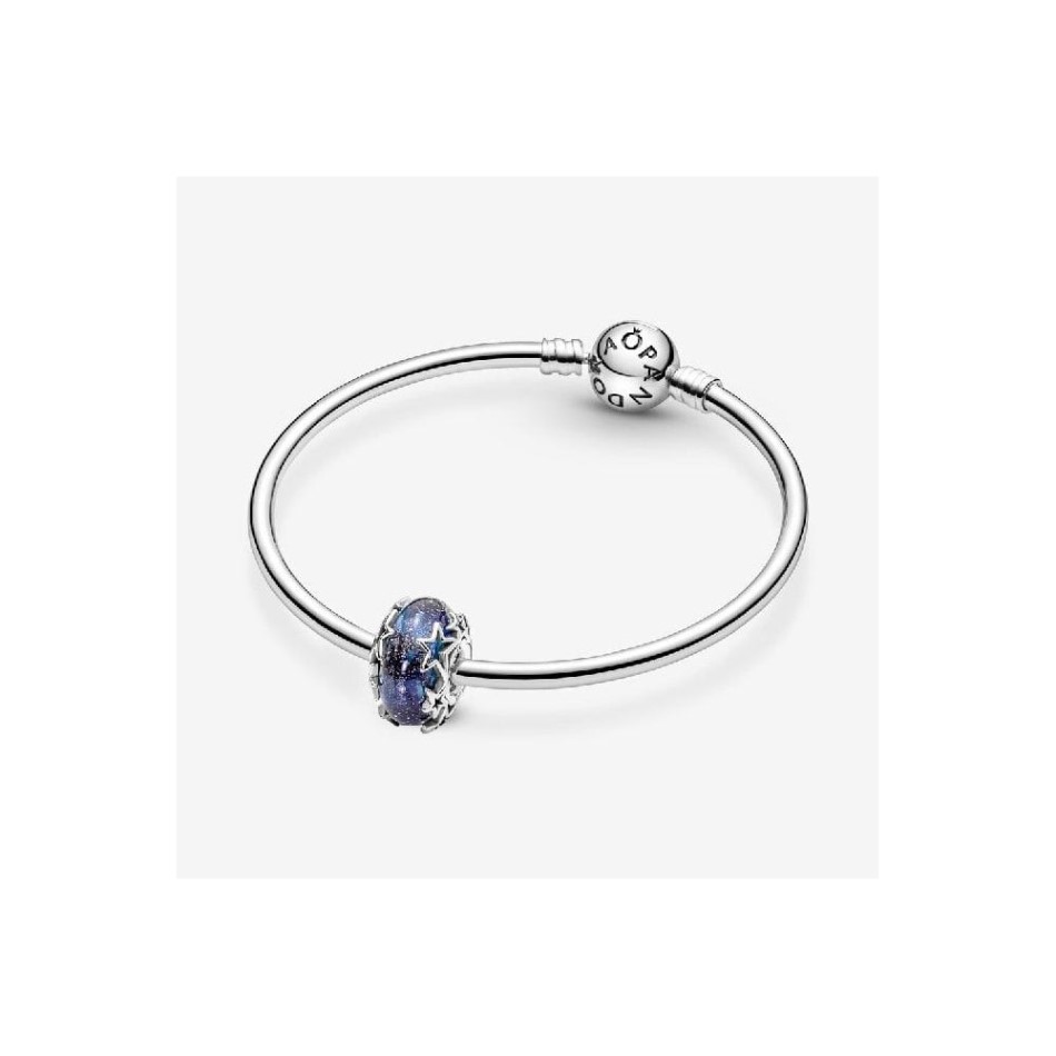 Galaxy Blue & Star Murano Charm Pandora NZ