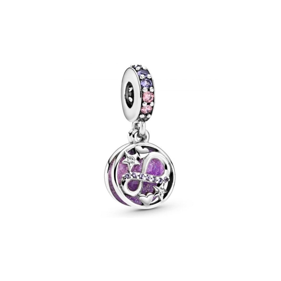 Glittering Infinity Hearts & Stars Dangle Charms Pandora NZ