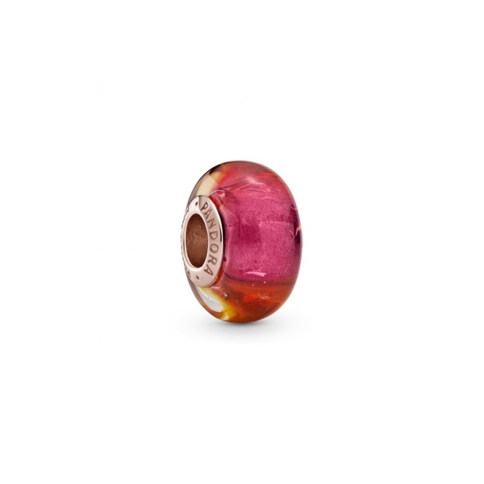 Glittering Sunset Murano Glass Charms Pandora NZ