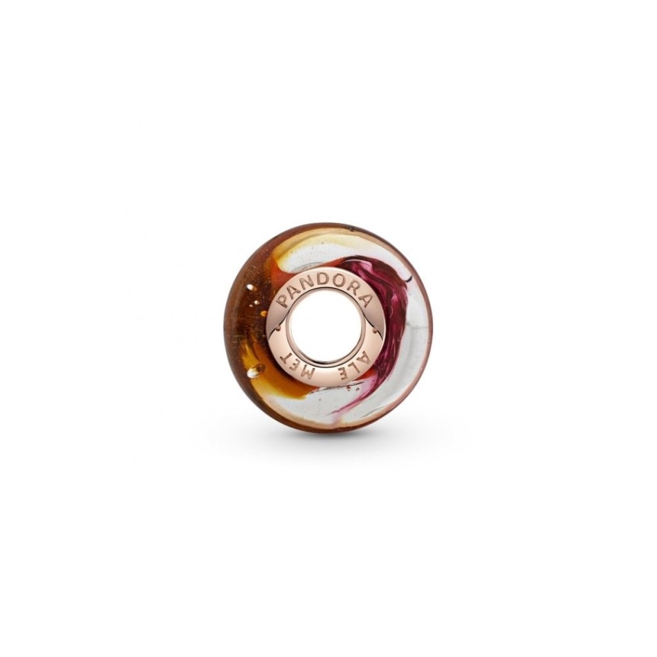 Glittering Sunset Murano Glass Charms Pandora NZ