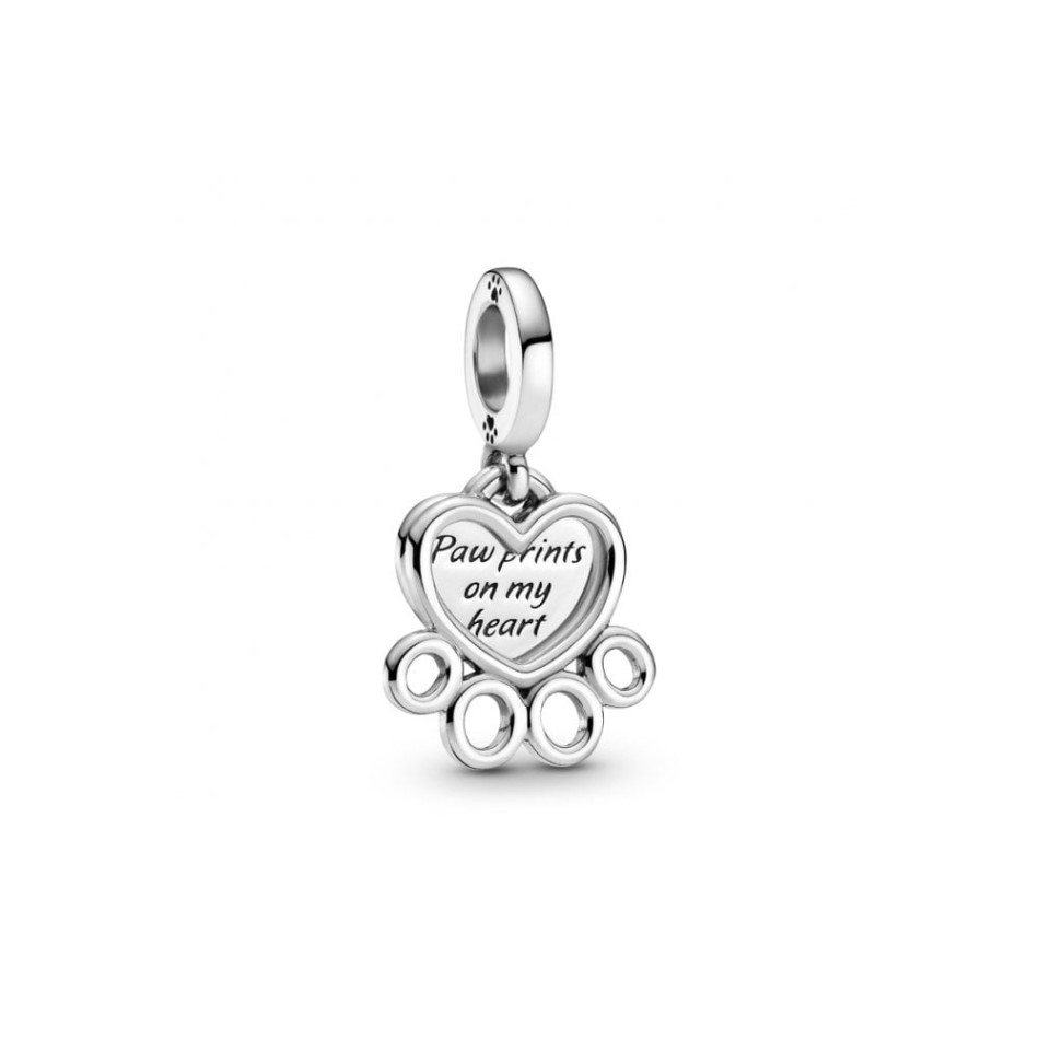 Hearts & Paw Print Dangle Charms Pandora NZ