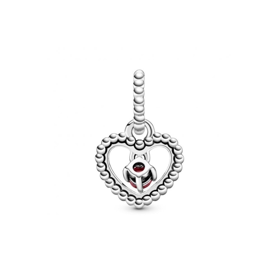 January Birthstone Heart Dangle Charms Pandora NZ