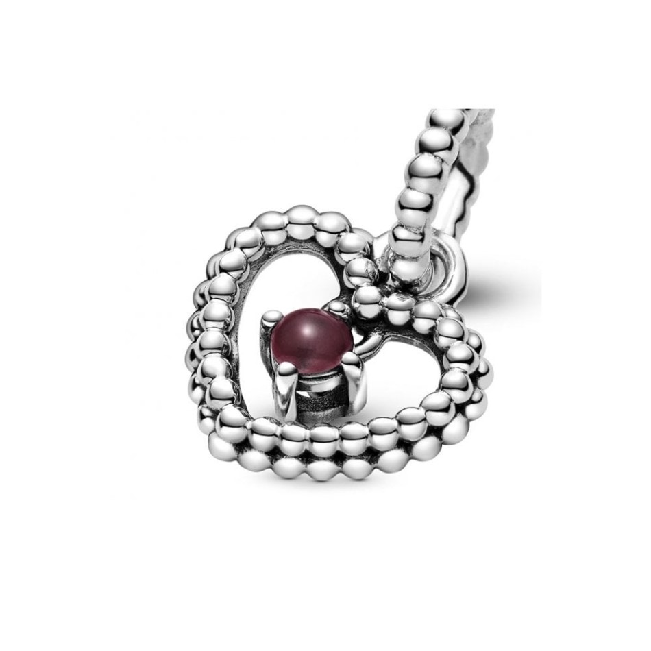January Birthstone Heart Dangle Charms Pandora NZ