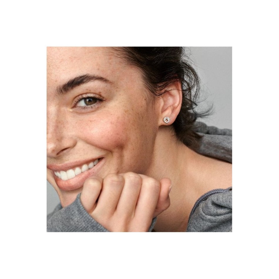 Knotted Heart Stud Earrings Pandora NZ