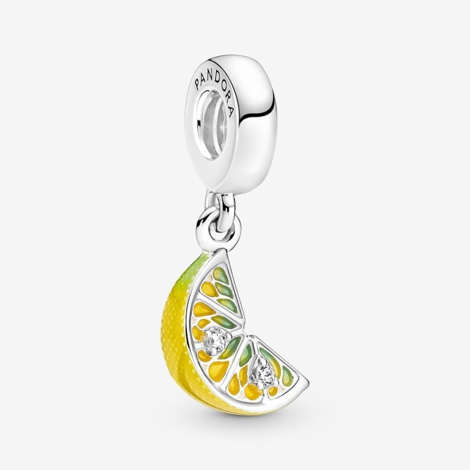 Lemon Slice Sparkling Fruit Dangle Charms Pandora NZ