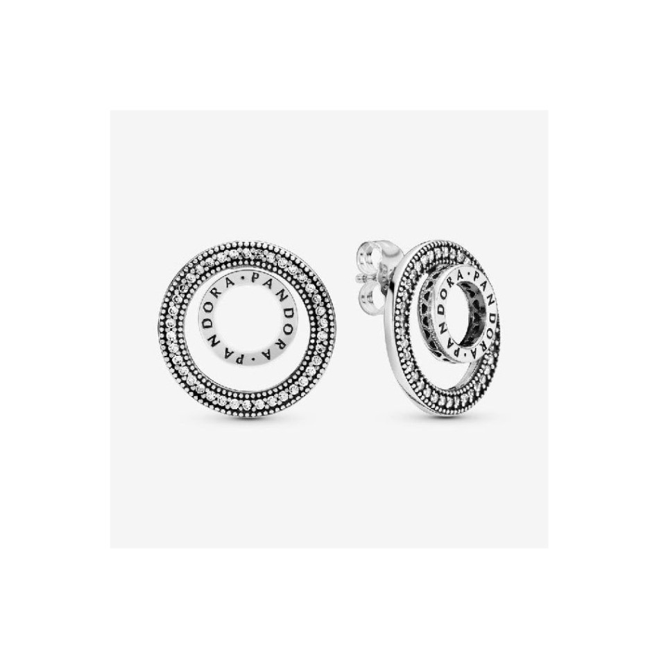 Logo Circle Stud Earrings Pandora NZ