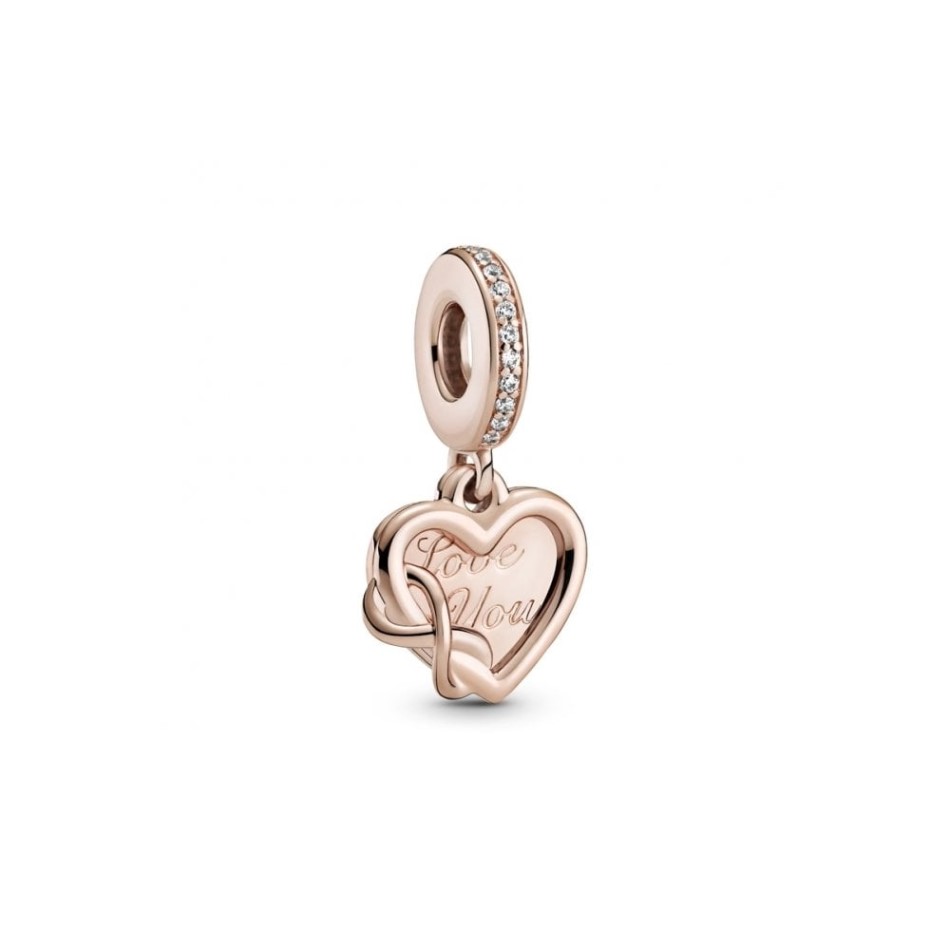 Love You Infinity Heart Dangle Charms Pandora NZ
