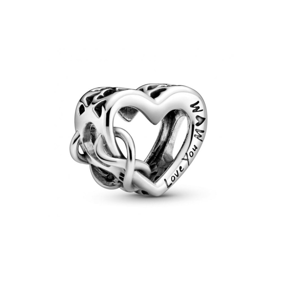 Love You Mum Infinity Heart Charms Pandora NZ