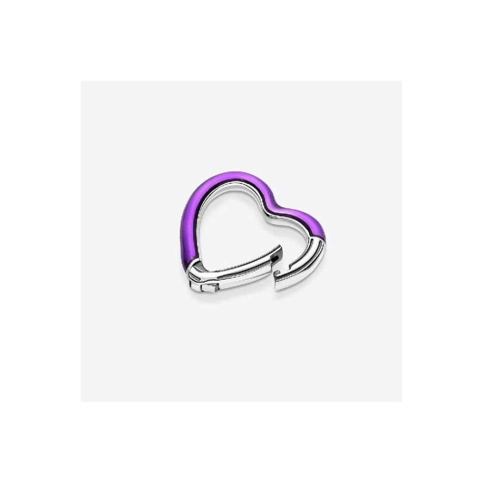 ME Bright Purple Styling Heart Connector Pandora NZ