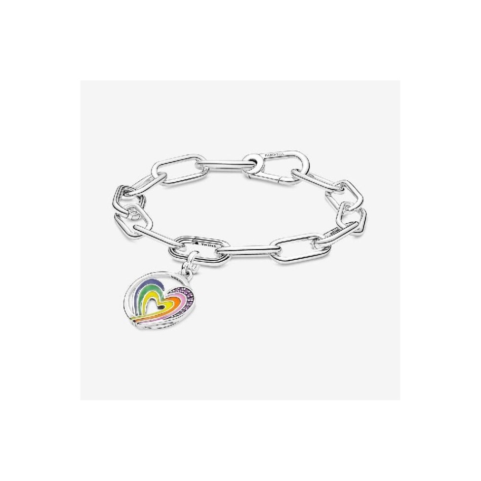 ME Rainbow Heart of Freedom Medallion Charms Pandora NZ