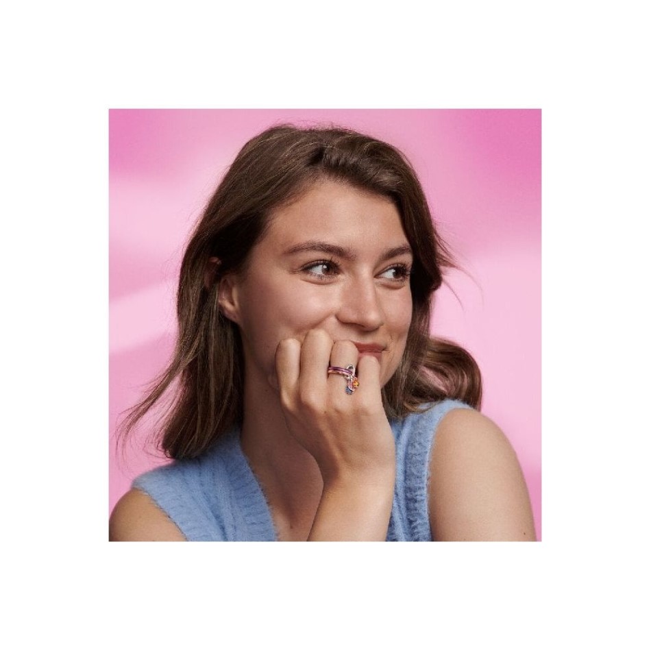 ME Rose Gold Burning Flame Mini Dangle Charm Pandora NZ